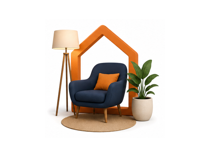 Decorative rental chair