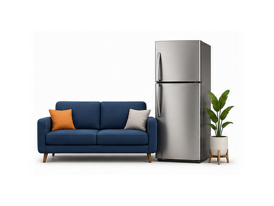 Furniture and appliance bundle illustration